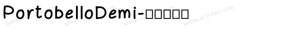 PortobelloDemi字体转换