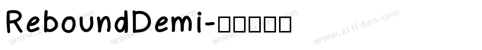 ReboundDemi字体转换