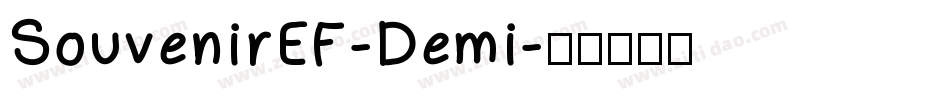 SouvenirEF-Demi字体转换