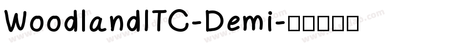 WoodlandITC-Demi字体转换