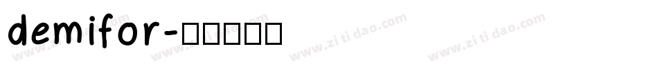 demifor字体转换