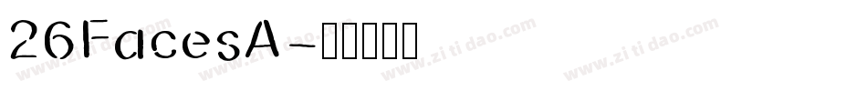 26FacesA字体转换