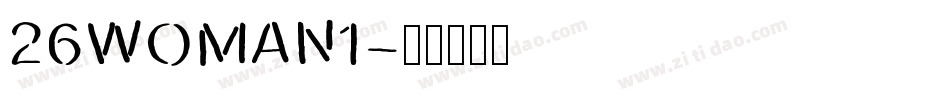 26WOMAN1字体转换