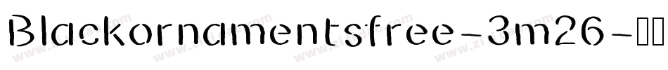 Blackornamentsfree-3m26字体转换