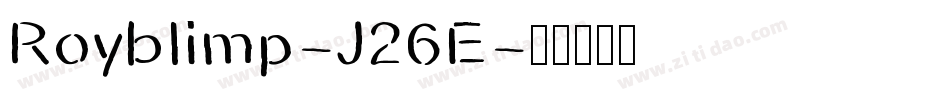 Royblimp-J26E字体转换