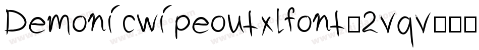 Demonicwipeoutxlfont-2vqv字体转换
