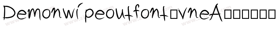 Demonwipeoutfont-vneA字体转换