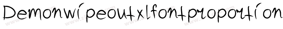 Demonwipeoutxlfontproportional-7OqP字体转换
