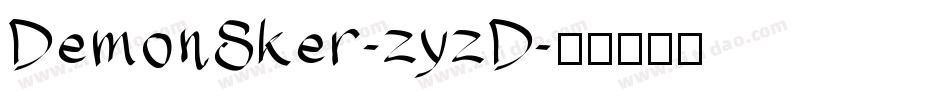 DemonSker-zyzD字体转换