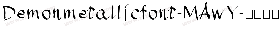 Demonmetallicfont-MAwY字体转换