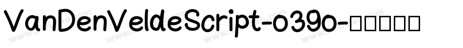 VanDenVeldeScript-o39o字体转换