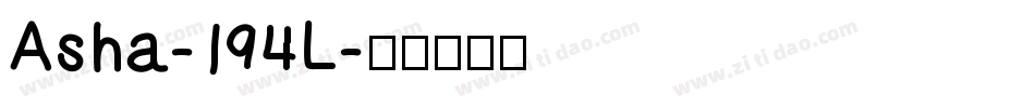 Asha-194L字体转换