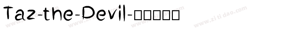 Taz-the-Devil字体转换