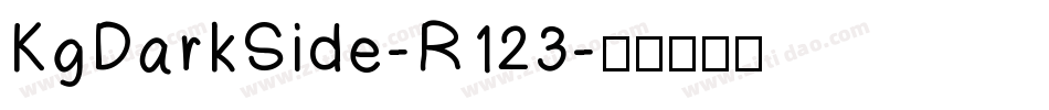 KgDarkSide-R123字体转换