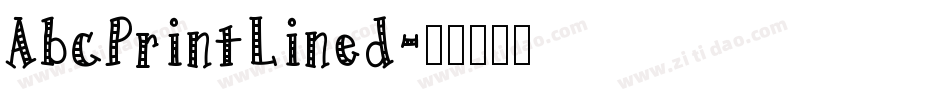 AbcPrintLined字体转换