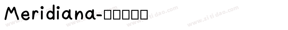 Meridiana字体转换