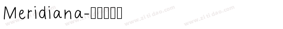 Meridiana字体转换