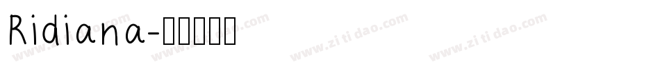 Ridiana字体转换