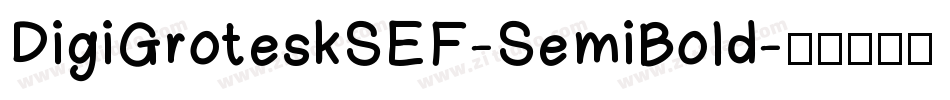 DigiGroteskSEF-SemiBold字体转换