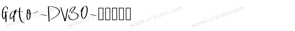 Gato-DV30字体转换