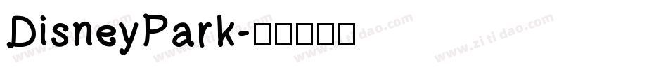 DisneyPark字体转换
