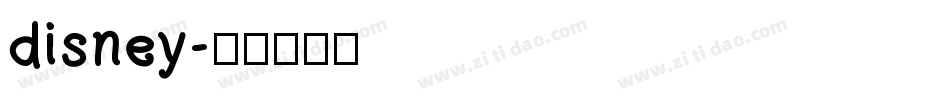 disney字体转换