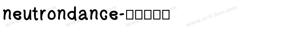 neutrondance字体转换
