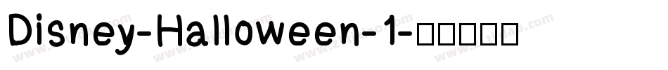 Disney-Halloween-1字体转换