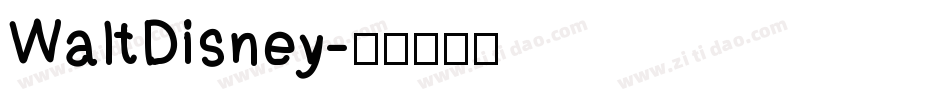 WaltDisney字体转换