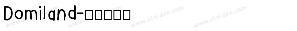 Domiland字体转换