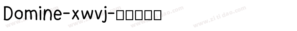 Domine-xwvj字体转换