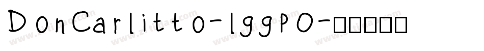 DonCarlitto-lggp0字体转换