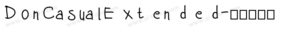 DonCasualExtended字体转换