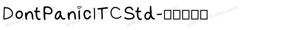 DontPanicITCStd字体转换