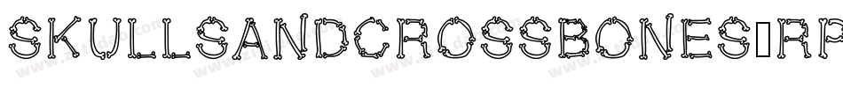 Skullsandcrossbones-RppKM字体转换