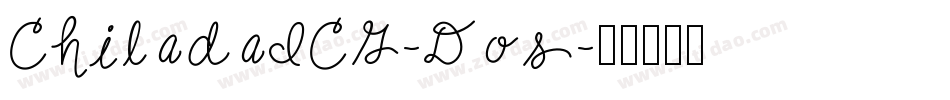 ChiladaICG-Dos字体转换