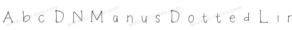 AbcDNManusDottedLined字体转换