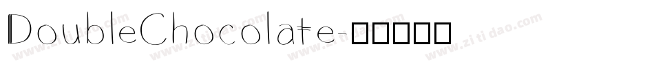 DoubleChocolate字体转换