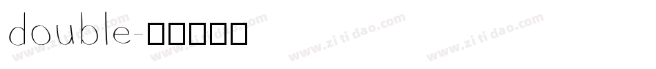 double字体转换
