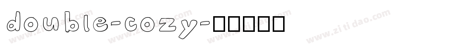 double-cozy字体转换