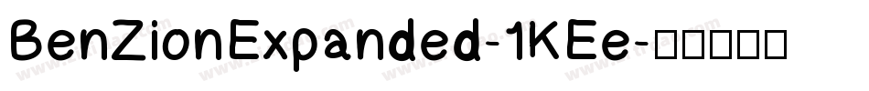 BenZionExpanded-1KEe字体转换