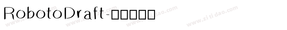 RobotoDraft字体转换
