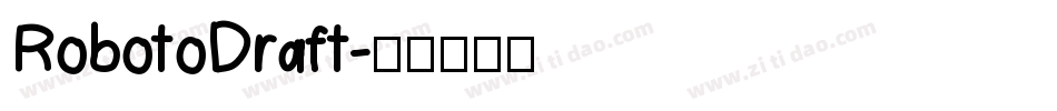 RobotoDraft字体转换