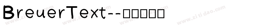 BreuerText-字体转换