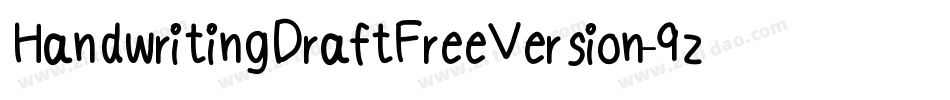 HandwritingDraftFreeVersion-9zlL字体转换