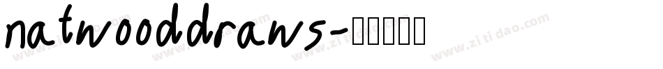 natwooddraws字体转换