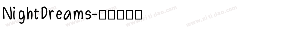 NightDreams字体转换