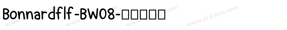 Bonnardflf-BW08字体转换