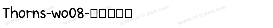 Thorns-wo08字体转换