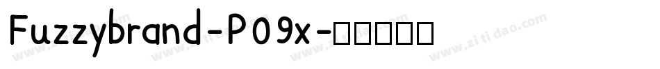 Fuzzybrand-P09x字体转换